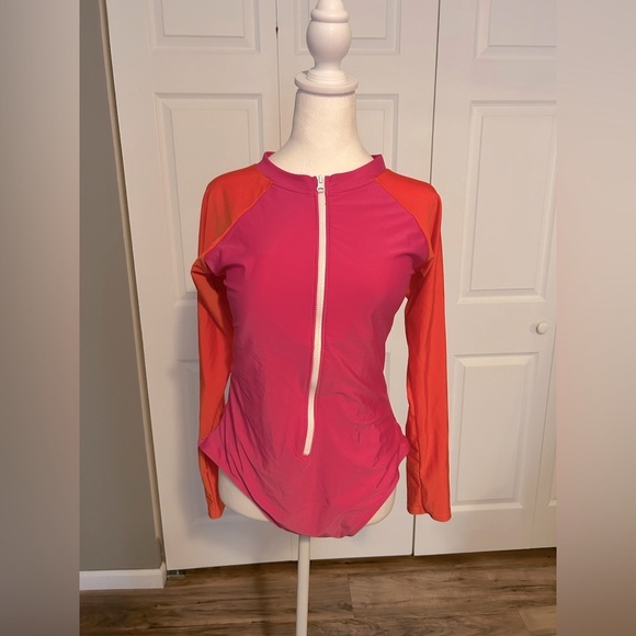 SHEIN - NEW!! SPORTY LONG SLEEVE SWIMSUIT - Size 1X - Picture 1 of 4